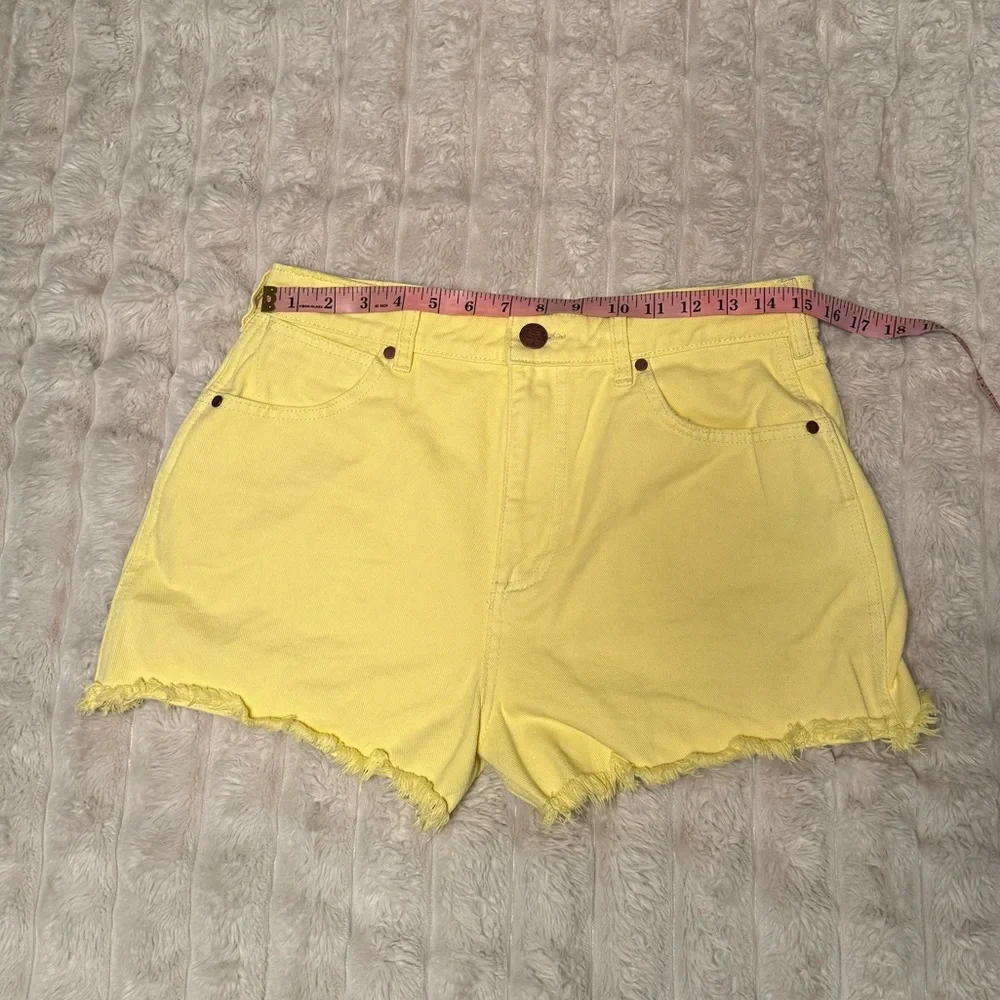 Wrangler Yellow Denim Jean Shorts